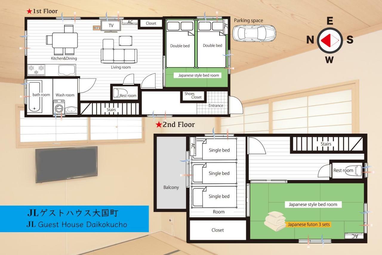 Jl Guesthouse Daikokucho Osaka Exteriör bild